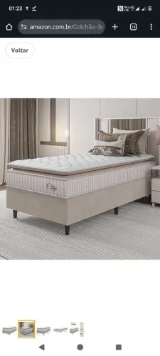 Cama Box City Luxo com Colchão e Design Moderno