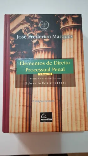 Livro Elementos de direito processual penal - volume III, José Frederico Marques