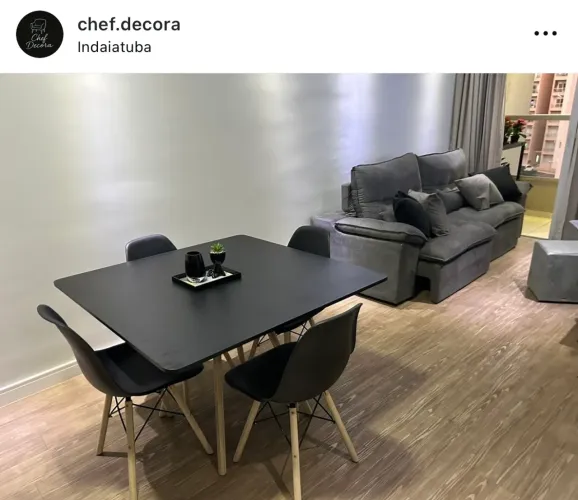 Conjunto novo mesa + 4 cadeiras eiffel 