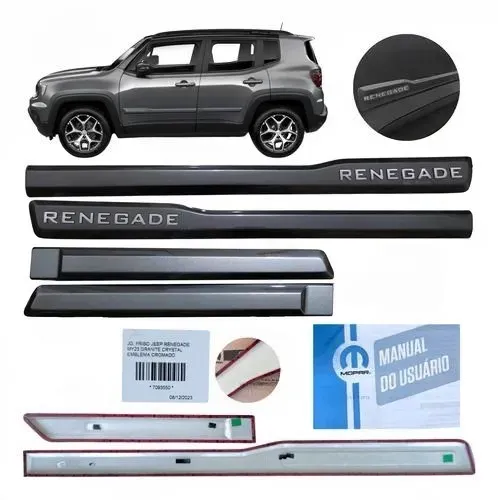 Friso Lateral Jeep Renegade Cinza Granit Original Mopar