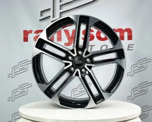 Jogo De Roda Audi S7 Preto Diamantado 5x112 - 19x8,5 Offset 35