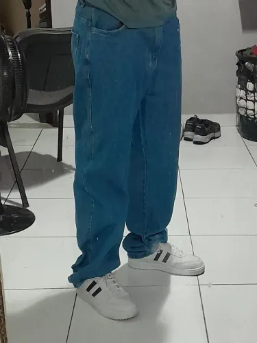 Calça Jeans Azul Ballon/Baggy