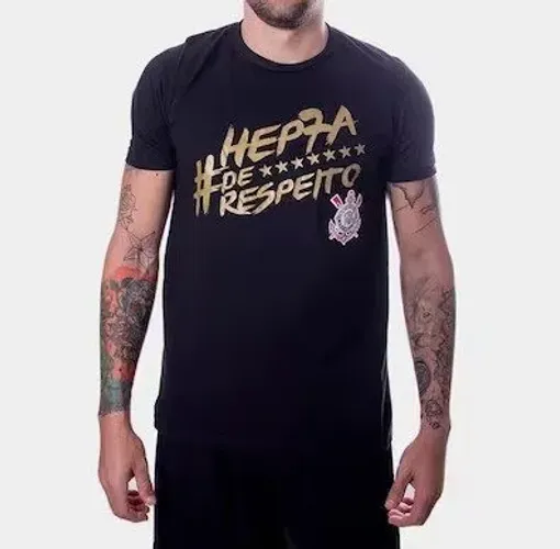 Camiseta Original Corinthians Hep7a De Respeito 100% Algodão