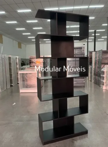 Colmeia "S" Vazada 220 cm - MDF Preto