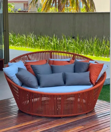 CHAISE DE CORDA NÁUTICA PARA ÁREA EXTERNA