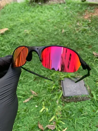 Oakley Óculos Lupa Premium Romeo Metal Vermelho Sangue TOP A+ Torch Última Unidade