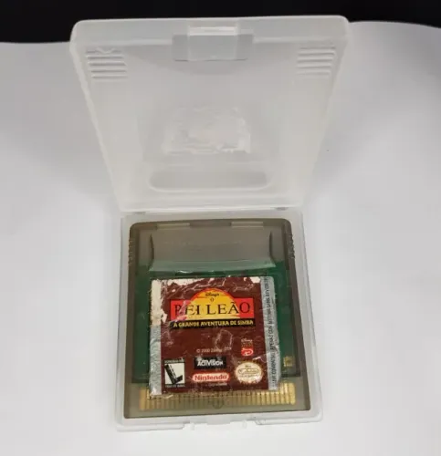 Rei Leão Simba Mighty Adventure Jogo Game Boy Color (GBC) + Case de plástico Cartucho Fita