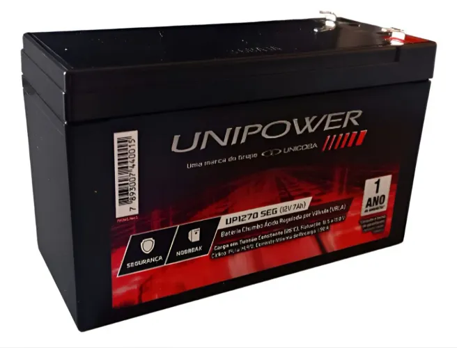 Bateria 12v 7ah unipower