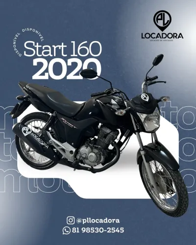 ALUGUEL - START 160 2020 - R$250/semana