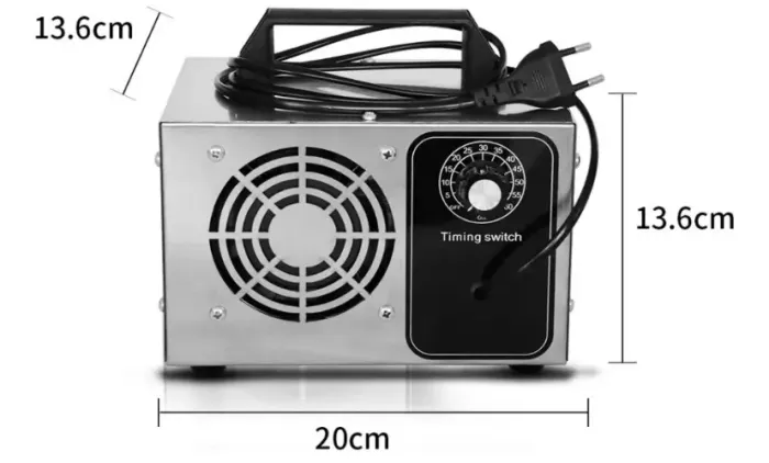 Maquina Gerador De Ozônio 60g 220v Sanitização Veicular