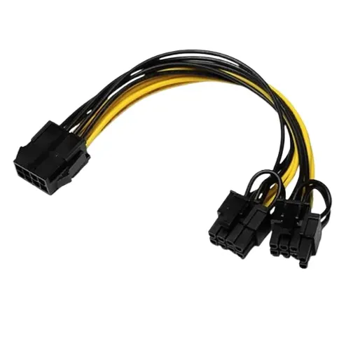 Cabo Splitter Y PCI-E 8P Duplo (6+2)