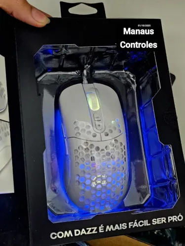 Mouse gamer branco 12000 dpi