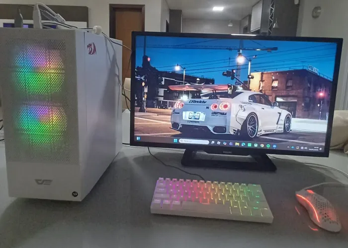 PC Gamer Completo Intel i5 / GTX 1650 / 16GB RAM / Ssd 960gb/Gabinete Branco RGB