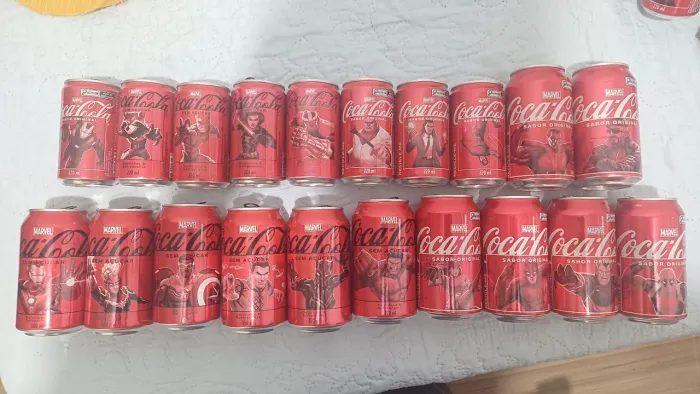Latas Coca Cola Marvel Colecao Completa