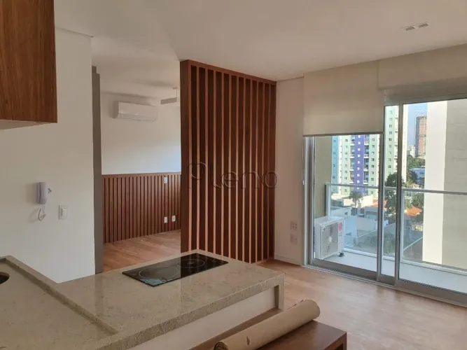 Apartamento para venda e locação com 1 suíte no Cambuí, Campinas.