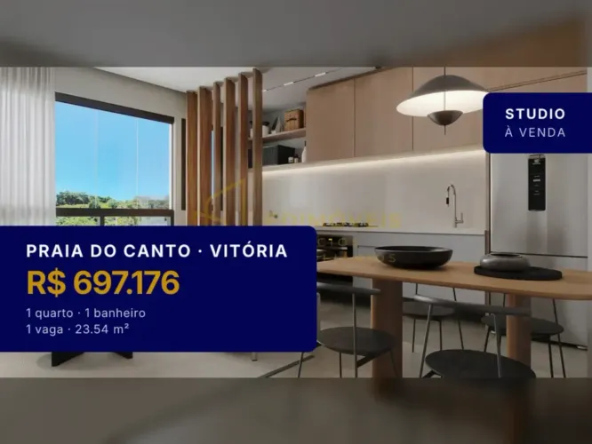 Studio na Praia do Canto | Perfeito para Airbnb e locação