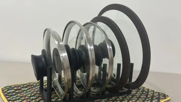 Suporte Organizador Para Tampa De Panela Cozinha Armário