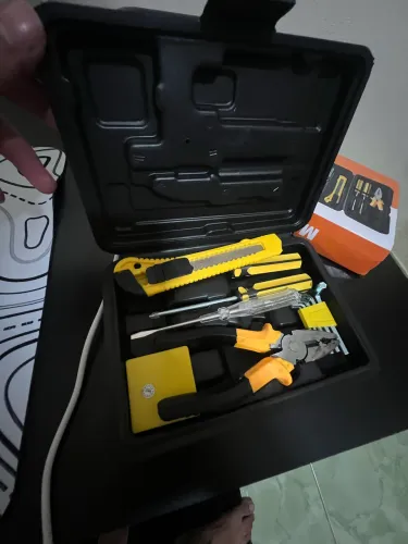 caixa de ferramenta com maleta 12 peças titanium