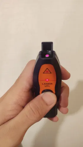 Caneta laser visualizador de falhas fibra óptica