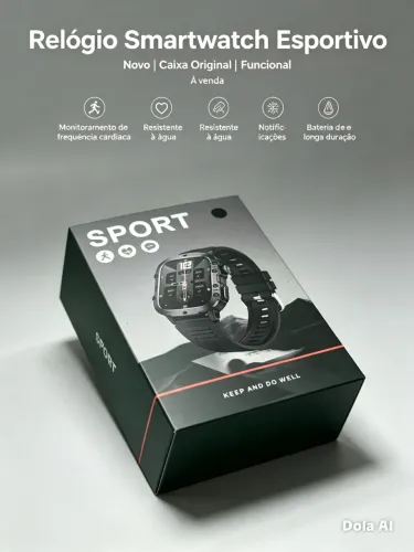 Smartwatch Esportivo ? Relógio Inteligente Novo na Caixa
