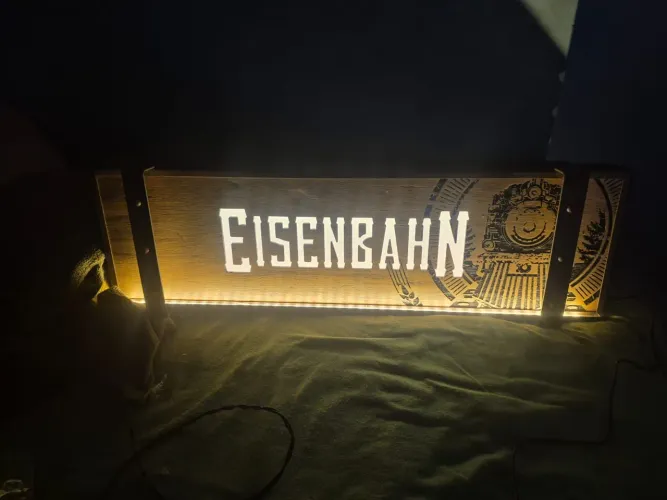 Luminoso cerveja Eisenbahn novo