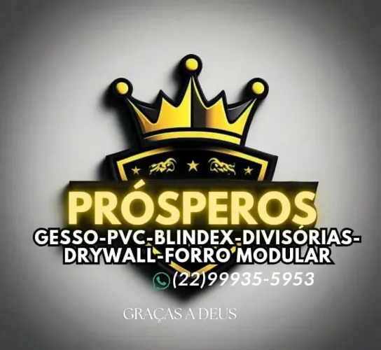 Gesso Acartonado, Blindex, PVC, Gesso 3D.