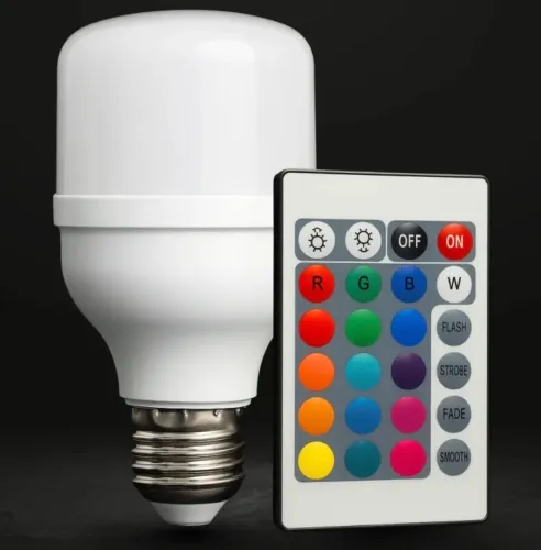 Lâmpada Inteligente RGB 9W com Controle via App e Soquete E27