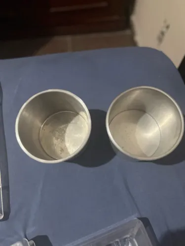 2 formas pequenas para panetone, fundo removível, alumínio