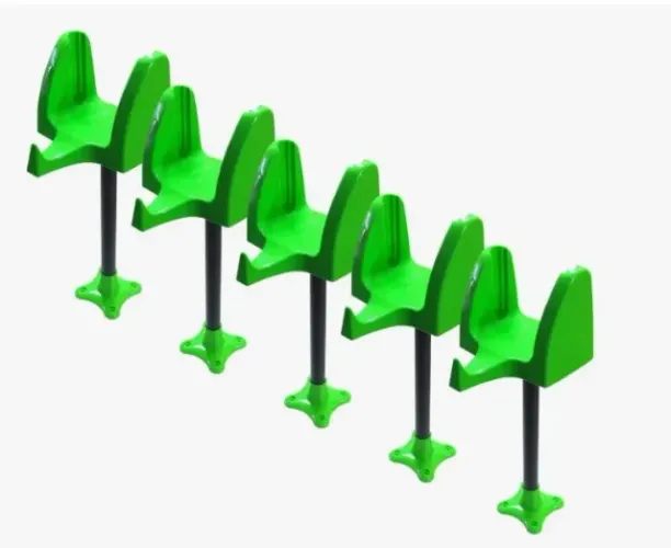 8 Suportes Verdes para Bobina Saco Fundo Estrela Picotada - Com base + Dispenser de Senha