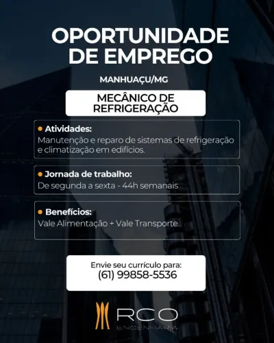 Mecânico de Refrigeração