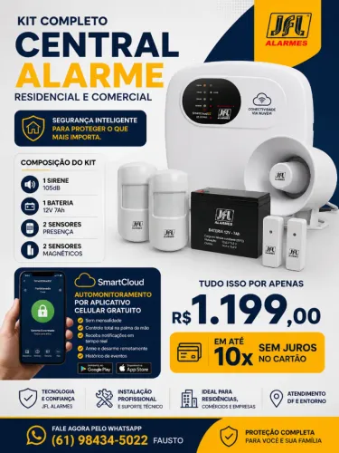 Kit Alarme Residencial e comercial - novo instalado