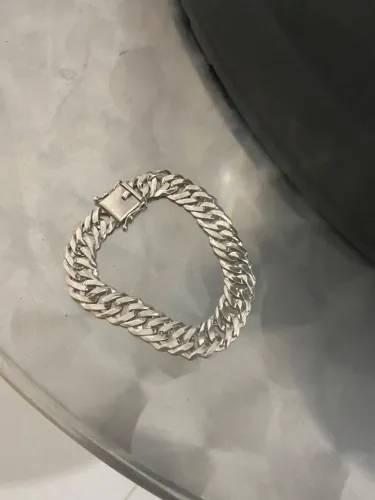 Pulseira De Prata 13MM Usada menos de 3 Meses, Unico Do ( Eu ) * Whats