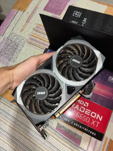 Placa de Vídeo RX 6650XT MSI MECH 2X OC EDITION 8GB Vram