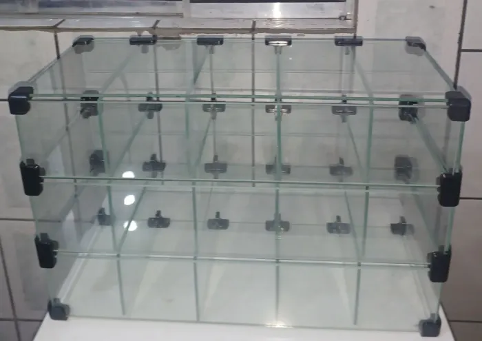 Vitrine de vidro para balas e doces