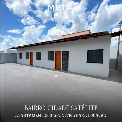 **ALUGA-SE APARTAMENTO NOVO NO BAIRRO CIDADE SATÉLITE | MODERNO, ACONCHEGANTE E PRONTO PAR