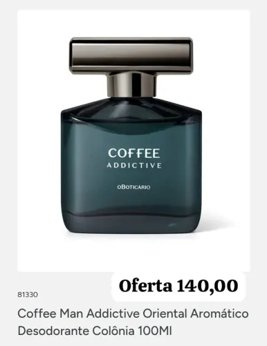 Coffee Man Addictive Oriental Aromático colônia 100ml