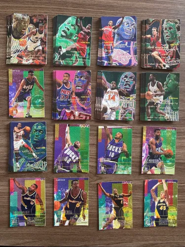 Lote com 45 cards NBA - Fleer - Basquete Temporada 95-96 - Sem repetições