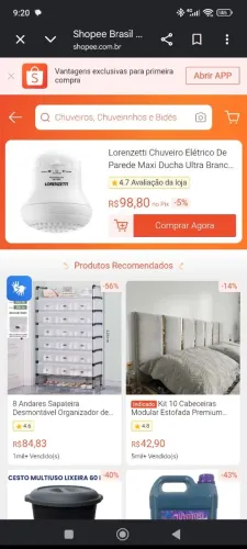 Chuveiro eletrico Lorenzetti