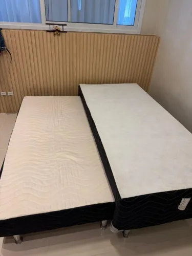 Cama de Solteiro com Cama Auxiliar