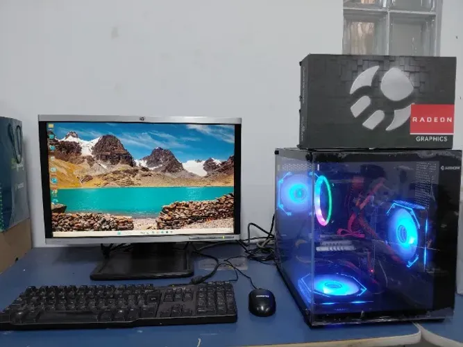 Computador Completo Gamer i5 Placa Asus Gamer SSd 240 + Hd 1Tb Ram 16GB Rx 580 Monitor 22
