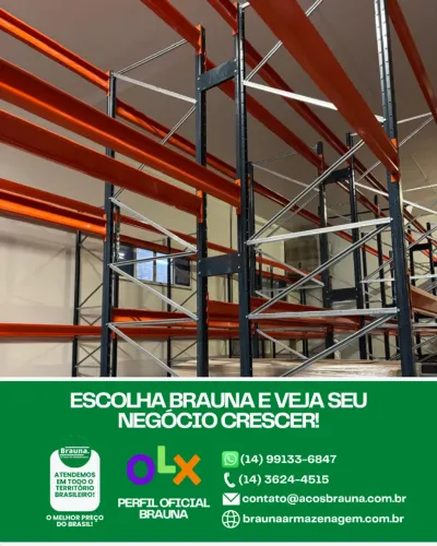 Porta-paletes para Cada Pallet no Lugar