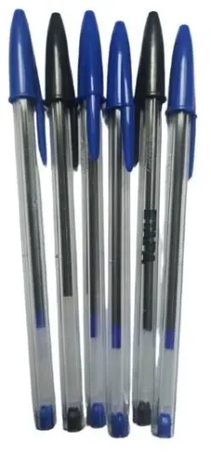 Kit de 5 canetas esferográficas Bic azul & preto (para uma escrita macia)