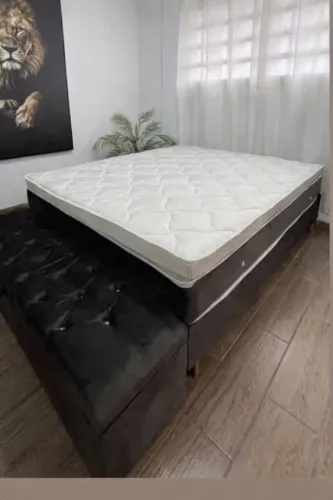 Base box com baú recamier 