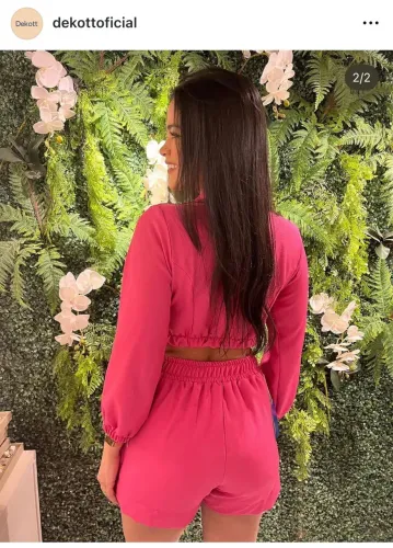 Macacão pink TAM G da dekot 