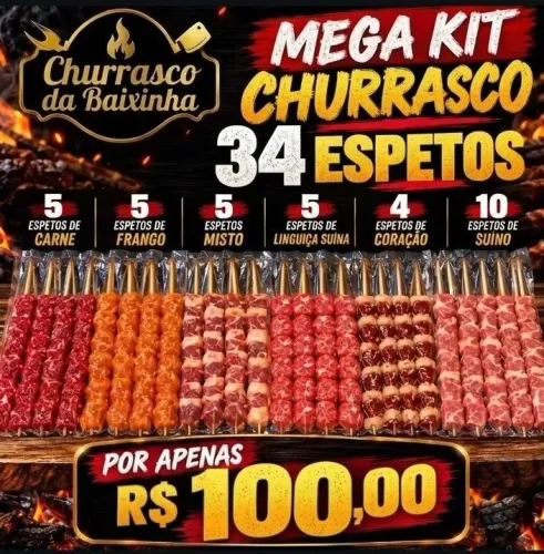 Mega kit churrasco