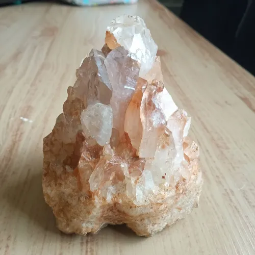 drusa de quartzo tangerina 