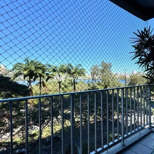 Apartamento frontal Lagoa com varanda, 113 m² , 2 quartos