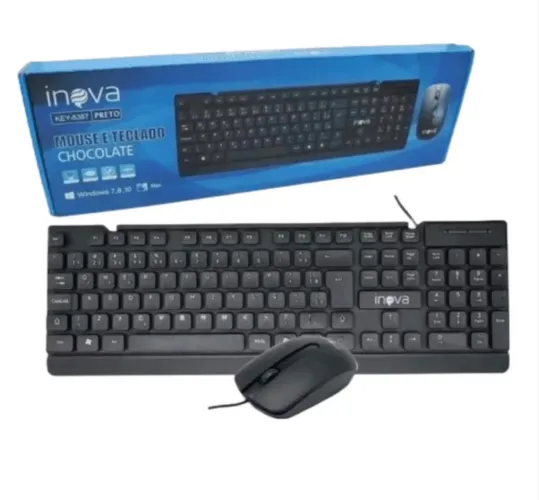 Teclado e mouse USB 