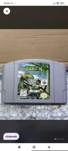 Cartucho jogo Nintendo 64 Turk Dinosaur Hunter 