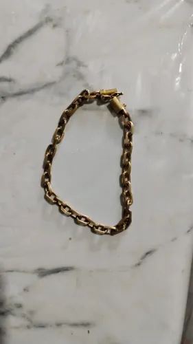 Pulseira Moeda Antiga Fecho Cadeado